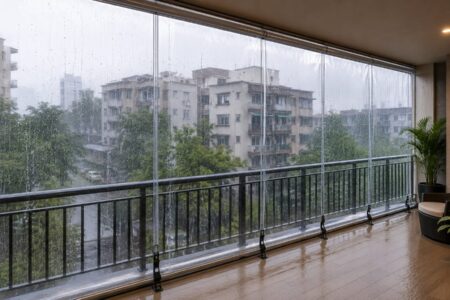 pvc blinds for balcony